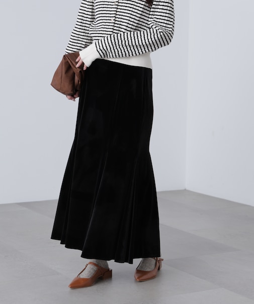 ベロアマーメイドスカート