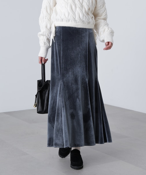 ベロアマーメイドスカート