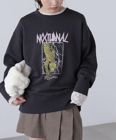 ロックプリントスウェット