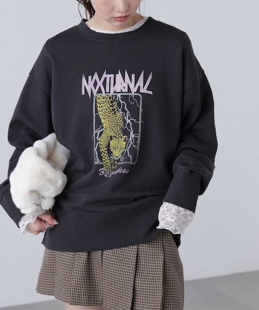 ロックプリントスウェット