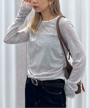 シアーテレコレイヤード風カットソー