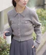 金ボタン前あきポロニット