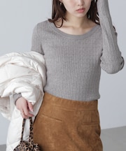 〈洗える〉マシンウォッシャブルケーブルニット