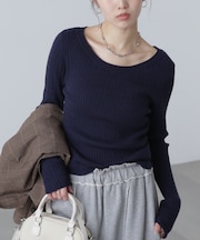 〈洗える〉マシンウォッシャブルケーブルニット