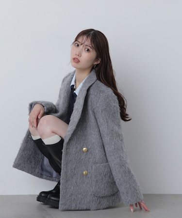 シャギーダブルジャケット