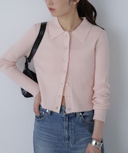 〈ＭＦＭ〉きらきらボタン襟ニット