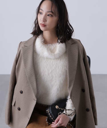 〈ＭＦＭ〉シャギータートルニット