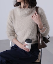 〈ＭＦＭ〉シャギータートルニット