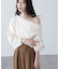 ロングシャギーオフショルニット