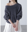 ロングシャギーオフショルニット