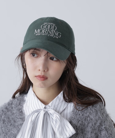 ロゴ刺繍キャップ