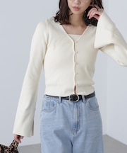 キャミレイヤードニットカーディガン