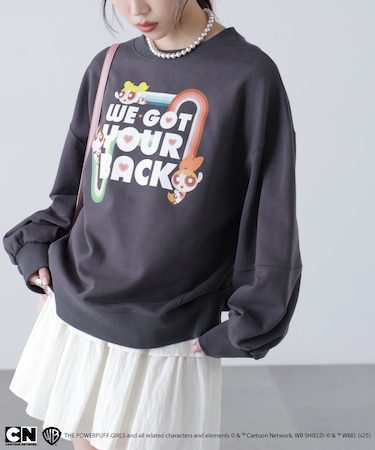 〈パワーパフガールズ〉プリントスウェット