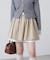 インナーパンツ付レイヤードフレアミニスカート