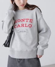 フロッキーロゴ刺繍スウェット