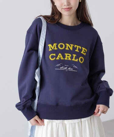 フロッキーロゴ刺繍スウェット