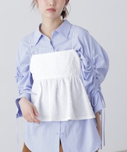 ドットジャガードキャミソールビスチェ