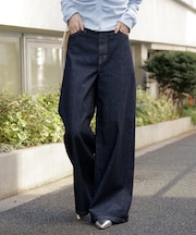 〈SOMETHING〉LISAワイドデニムパンツ XS別注