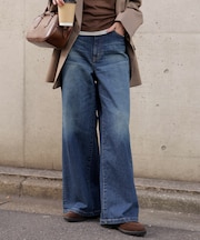 〈SOMETHING〉LISAワイドデニムパンツ XS別注