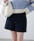 〈セットアップ対応〉ハイウエストショートパンツ
