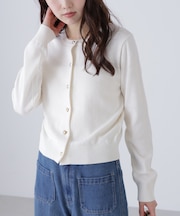 ハートボタンニットカーディガン