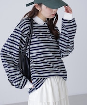 マルチボーダーラガーポロシャツ