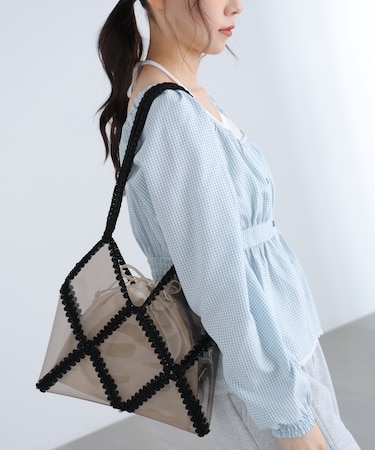 パッチワークビニールトートバッグ