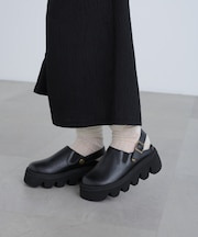 クロッグ厚底サンダル