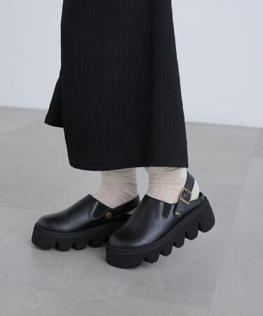 クロッグ厚底サンダル