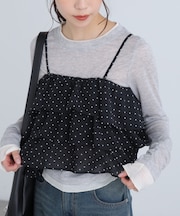 ティアードフリル2wayビスチェ