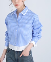 レイヤード風シャツ