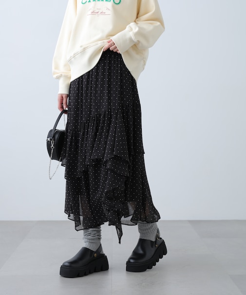 アソートイレヘムフリルスカート