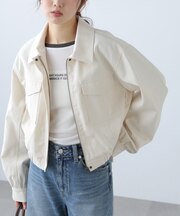 〈セットアップ対応〉ショート丈ブルゾン