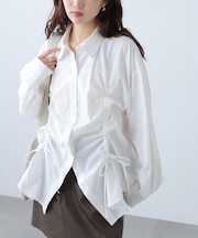 フロントドロストオーバーサイズシャツ