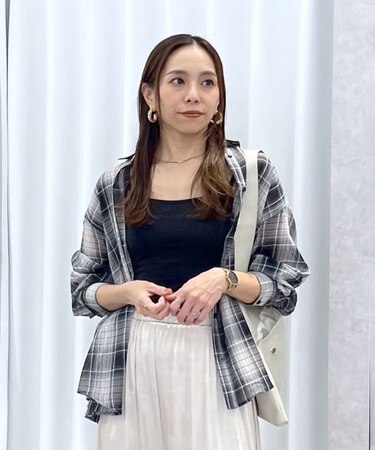 シアーチェックシャツ