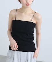 [接触冷感][UV加工]カップ付きベアキャミソール