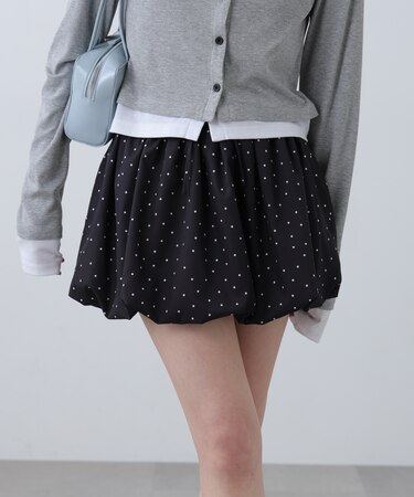 インナーパンツ付バルーンミニスカート