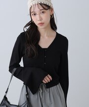 キャミレイヤードニットカーディガン