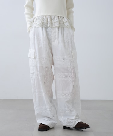 レースカーゴパンツ