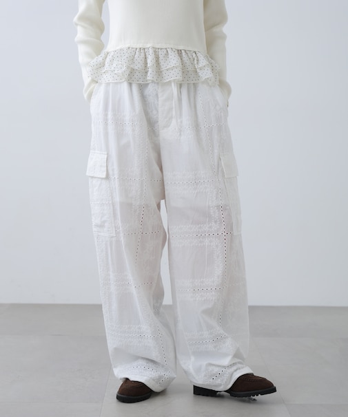 レースカーゴパンツ