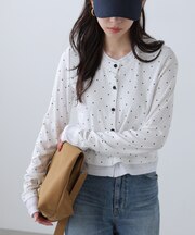 レイヤード風カットソーカーディガン