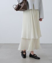 消しプリーツティアードスカート