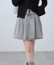 ヨークフレアデニムミニスカート