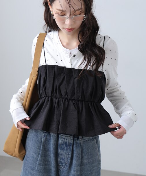 シャイニーキャミソールビスチェ