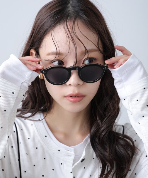 太フレームボストンサングラス＆メガネ