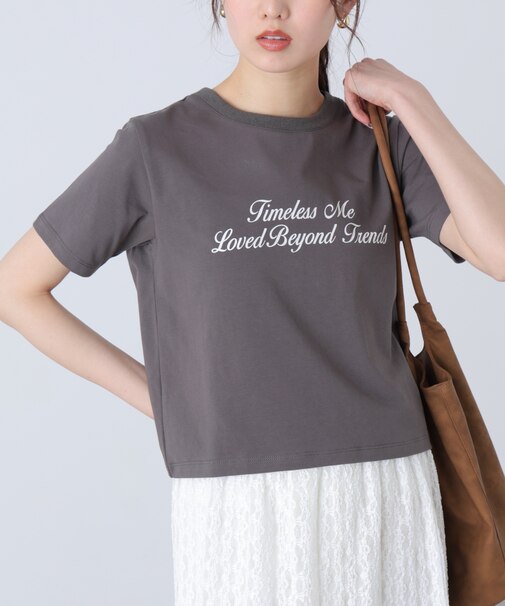 ロゴプリントコンパクトＴシャツ