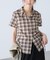 ドロストチェックシャツ