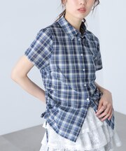 ドロストチェックシャツ