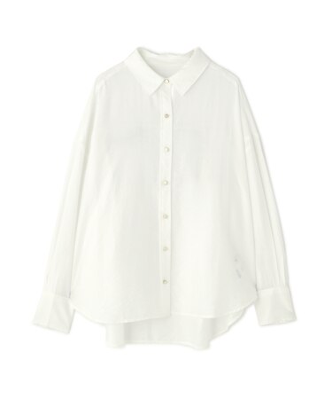 〈MFM〉リネンライク金ボタンシャツ