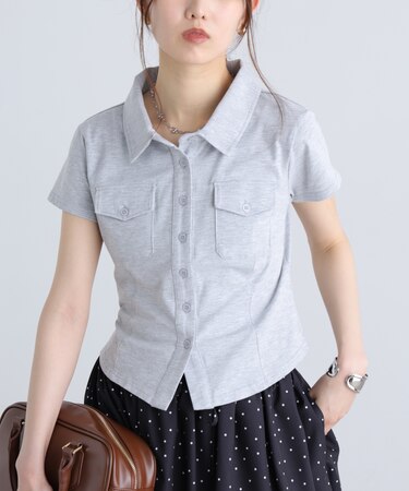 コンパクトシャツカットソー